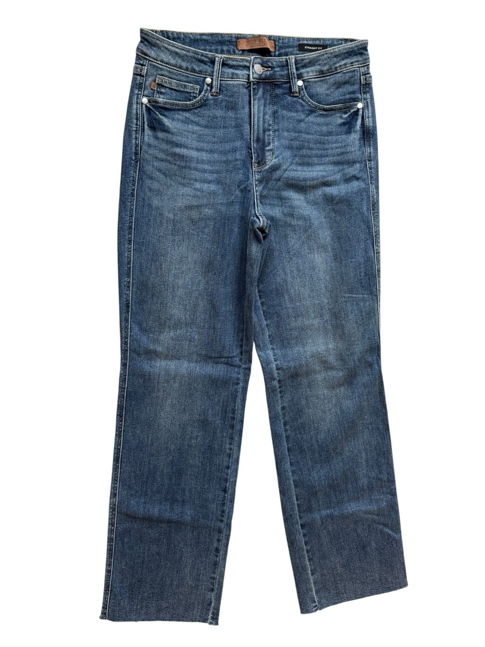 Judy Blue Jeans Straight Fit Raw Hem Denim Size 9/29
